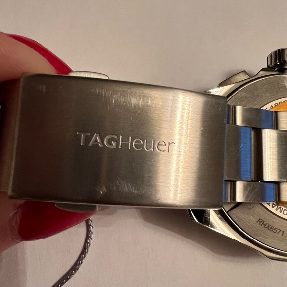 Tag Heuer Aquaracer Calibre 16 Blue Dial Chronograph 43mm Watch CAY211B-0 - Picture 5 of 6